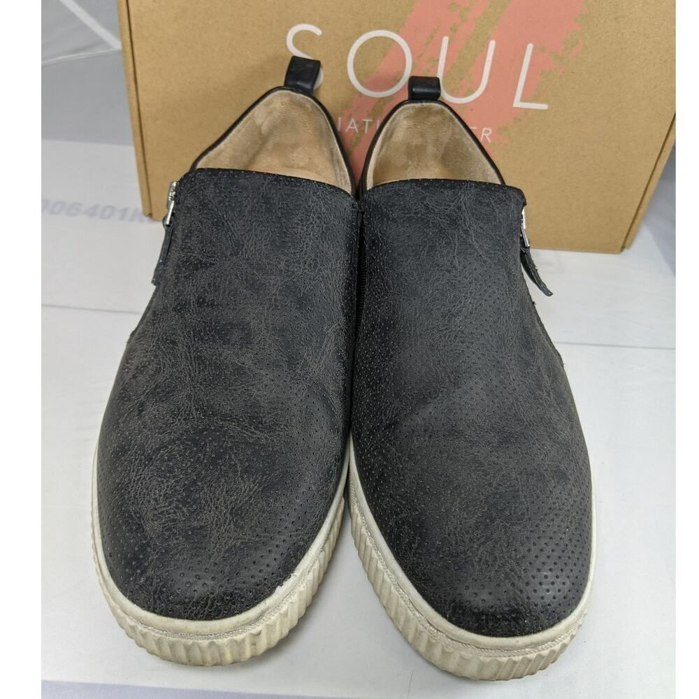 Soul Naturalizer Turner Sneakers W/ 9 Black Slip On Platform with box - Picture 5 of 10